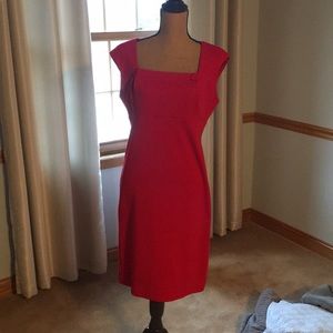 Fantastic Calvin klein red work or church dress